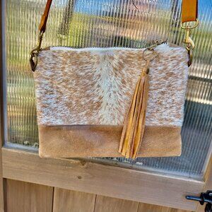 Rais Case Hair on Hide Leather Vida Crossbody Bag